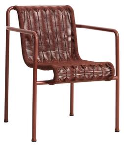 HAY Zahradní židle Palissade Cord Dining Armchair, Iron Red