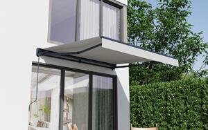 Elektrická markýza BestBerg BBSU-E295LG / 295 x 250 cm / světle šedá