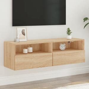 Nástěnná TV skříňka dub sonoma 100x30x30 cm kompozitní dřevo