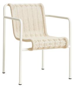 HAY Zahradní židle Palissade Cord Dining Armchair, Cream White