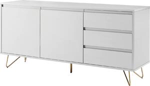 ŠIROKÁ KOMODA, bílá, 150/70/40 cm Livetastic - Online Only komody, Online Only