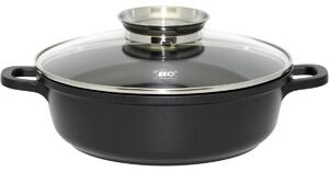 Elo 19624 Pekáč se skleněnou poklicí a aroma úchytem Alucast 24 cm, 24 cm