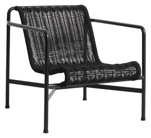 HAY Zahradní křeslo Palissade Cord Lounge Low, Anthracite