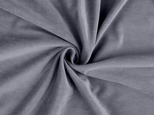 Velvet strukturovaný jednobarevný - 12 šedá