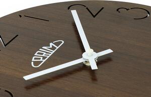Dřevěné designové hodiny tmavě hnědé MPM E01P.3942.52