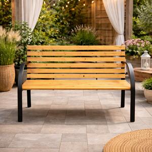 Zahradní lavička BestBerg BBGF-269 / 122 × 60 × 80 cm / dřevo