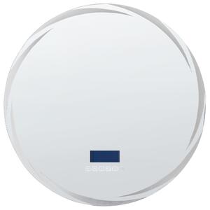 LED koupelnové zrcadlo TANAY 60 cm 60 cm s reproduktorem Bluetooth Stříbrná