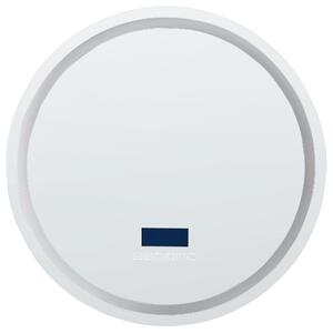 LED koupelnové zrcadlo BROGNON 60 cm 60 cm s reproduktorem Bluetooth Stříbrná