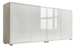 ŠIROKÁ KOMODA, bílá, vysoce lesklá bílá, 158/73/33 cm MID.YOU - Široké komody, Online Only