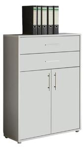 SKŘÍŇ NA ŠANONY, šedá, bílá, 84,5/114/33 cm MID.YOU - Online Only kancelářský nábytek, Online Only