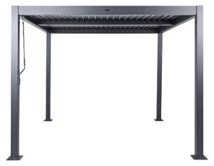 Zahradní pavilon FORNOLI 296 cm 296 cm Kov Černá