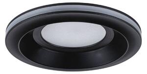 Paulmann LED podhledové svítidlo Sormus, černé, Ø 10 cm, IP65, sada 3 ks, Černá, Koupelna, Plast, Moderní, Podhledové stropní svítidlo