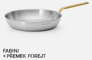 Fabini Pánev FABINI & Forejt, ø 30 cm - Nerezová beznýtová pánev z vícevrstvé nerezové oceli bez poklice