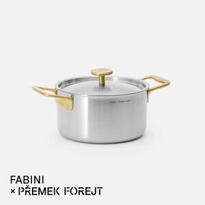 Fabini Hrnec FABINI & Forejt, ø 20 cm (3 l) - Nerezový beznýtový hrnec z vícevrstvé nerezové oceli s poklicí