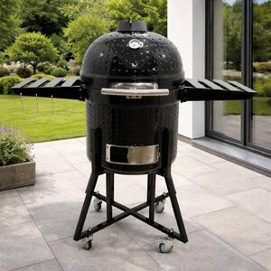 Kamado udící BBQ gril BestBerg BBBQ-10B / Ø 46 cm / černá