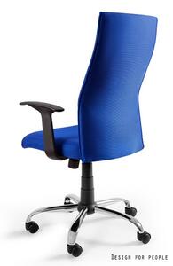 UNIQUE Kancelářská židle Black on Black - modrá