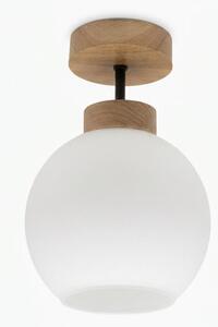 BRILAGI - LED Přisazený lustr RETRO GLASS 1xE27/60W/230V pr. 15 cm dub/bílá