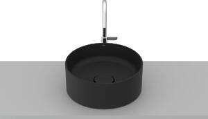 Roca Terra umyvadlo 30x30 cm kulatý na pult černá matný A32787U080