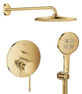 Sada hlavová sprchá s ramenem Grohe Rainshower 26558GL0, vanová baterie Grohe Essence 24058GL1, 26574GL0, 26658GL0, 28362GL1