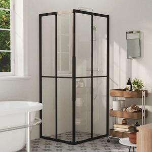 Sprchová zástěna BestBerg 150773 / 80 × 70 × 180 cm / černá/transparentní