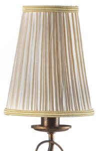 Stolní lampa Delia, bronzová barva, železo, výška 42 cm, Ø 15 cm