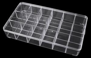 Plastový box / zásobník 16,5x29 cm - transparent