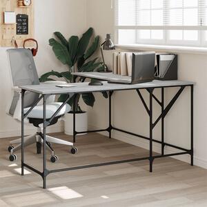 Rohový psací stůl BestBerg 837585 / 149 x 149 x 75 cm / šedý dub sonoma