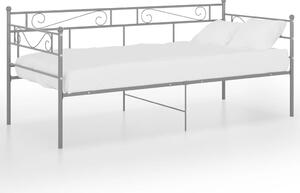 Rám postele/pohovky šedý kovový 90 x 200 cm