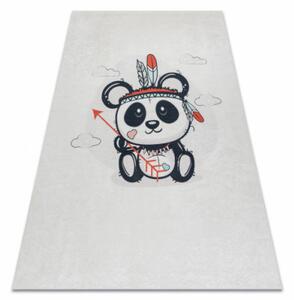 Koberec protiskluzový BAMBINO 1129 Panda pro děti - krémový
