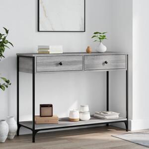 Konzolový stolek BestBerg 834173 / 100 x 34,5 x 75 cm / šedý dub sonoma