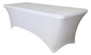 Elastický potah pro obdélníkový stůl 122cm barva Bílá