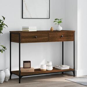 Konzolový stolek BestBerg 834174 / 100 x 34,5 x 75 cm / hnědý dub