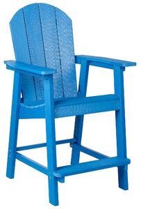 Zahradní barová židle ADIRONDACK Syntetický materiál Modrá