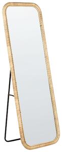 Stojací zrcadlo MALANGE 150 cm Ratan Přírodní