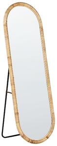 Stojací zrcadlo MONTOT 150 cm Ratan Přírodní