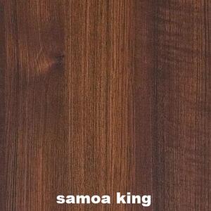 KORA s | šatní skříň KS1 se zásuvkami a šatní tyčí | 88 cm | samoa king