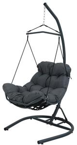 Závěsné křeslo ZEPHYR antracitové FAT0449