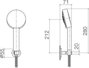 Sprchová souprava s hadicí Dornbracht, 27805625-00