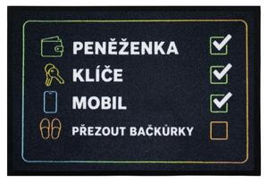 Mercury Flooring, Rohožka Checklist 40x60 cm - na ven i na doma, 40x60, černá