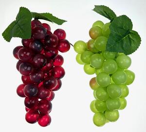 Umělé hroznové víno mix barev 18 cm , gumové kuličky pr. 2 cm Barva: Bordo