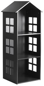 Jotex Černá lakovaná dětská knihovna SEVILLA 117 x 47 cm