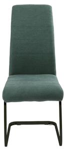 Jídelní židle JANIE zelenomodrá/černá