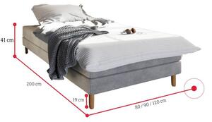 Hotelová postel HOT 1, 80x200, cosmic 10