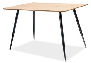 Stůl Remus 120x80 dub / kov černý matný