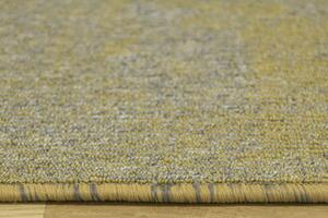 Metrážový koberec Serenity 20 šedý / hořčičný / zlatý