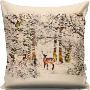 ASIR Dekorační polštář JELEN 43 cm polyester-bavlna