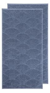 Kleine Wolke Ručník pro hosty, 30 x 50 cm, 100 % bavlna, 2 kusy (modrá) (100370804001)
