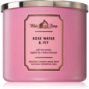 Bath & Body Works Rose Water & Ivy vonná svíčka 411 g