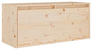 Nástěnná skříňka 80 x 30 x 35 cm masivní borové dřevo