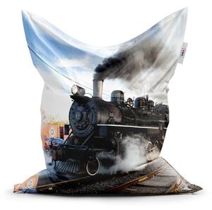 Sablio Sedací vak Classic Parní lokomotiva - 150x100 cm